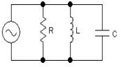 Diagram for question: The circuit shown is at resonance. If the value of the inductance is trebled, the impedance will